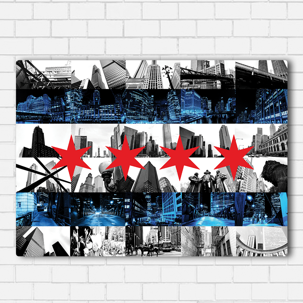 Chicago Flag Collage